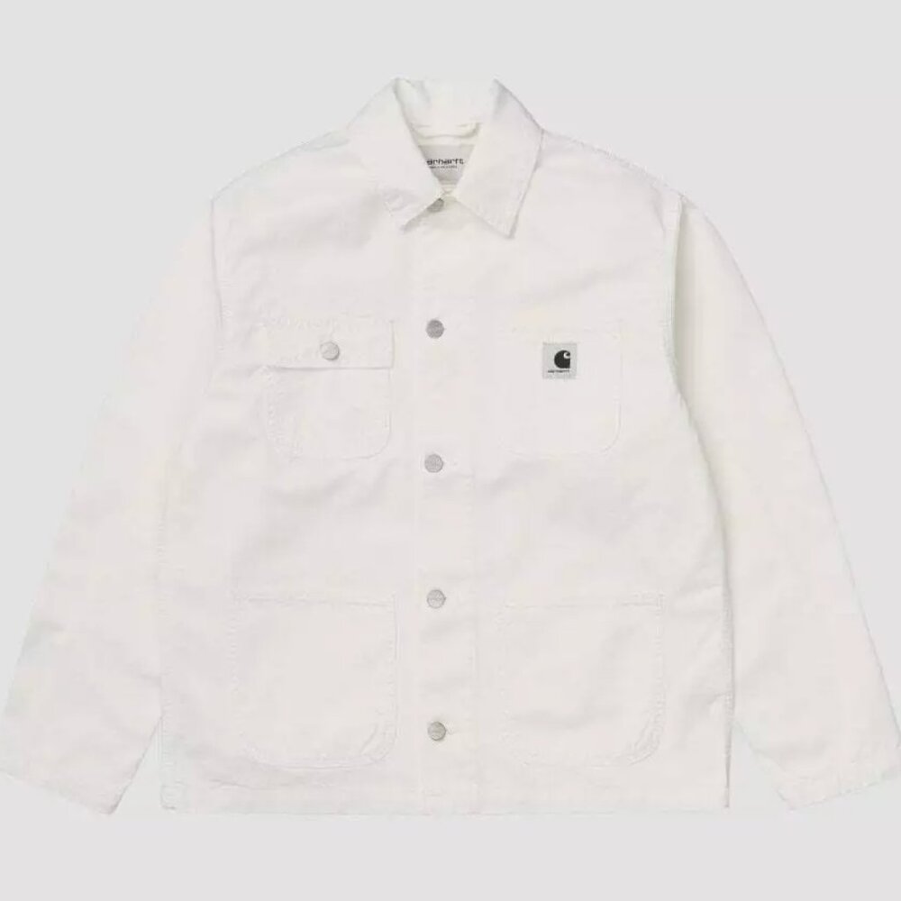 Carhartt WIP Womens W Michigan Coat Jacket Off White New WO Tags
